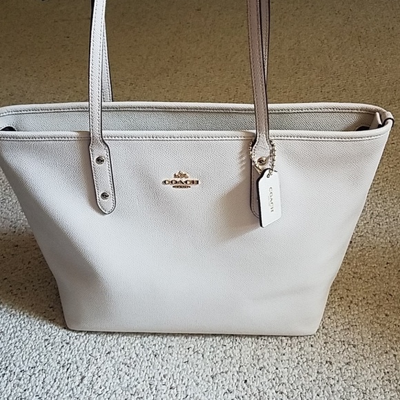 Coach Handbags - Authentic coach white tote bag